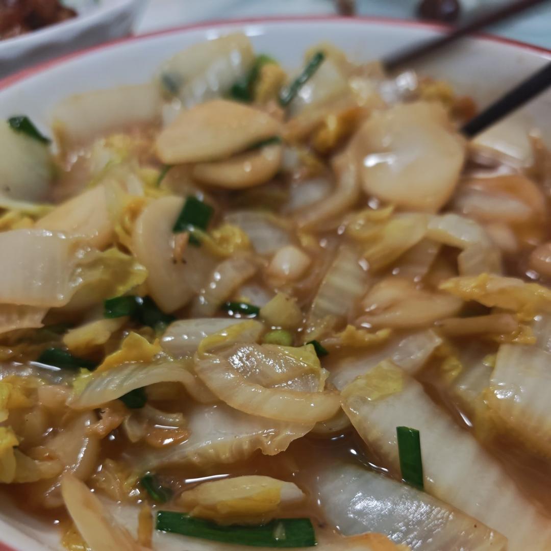 白菜炒宁波年糕真的是百吃不厌