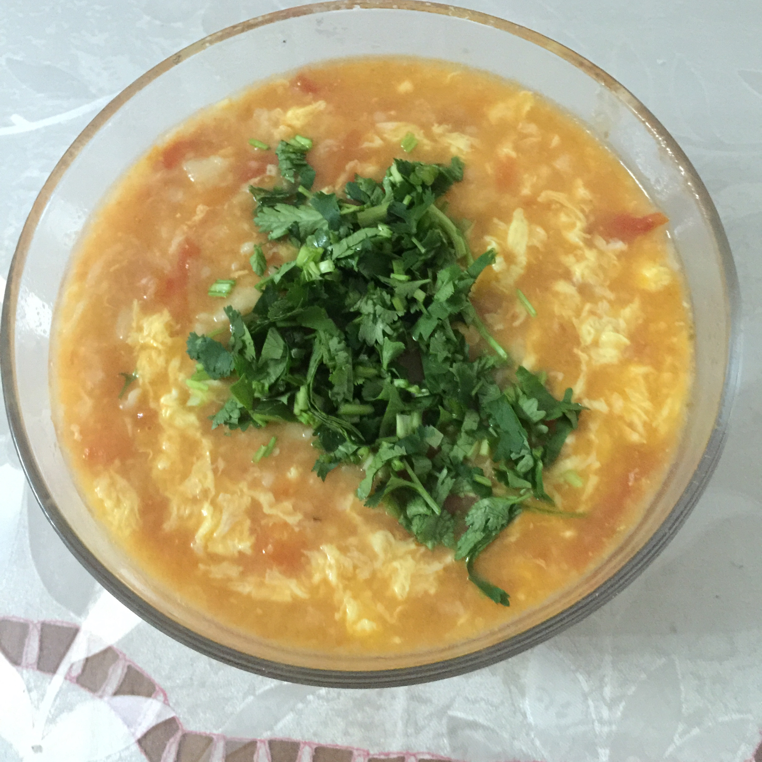 西红柿鸡蛋疙瘩汤