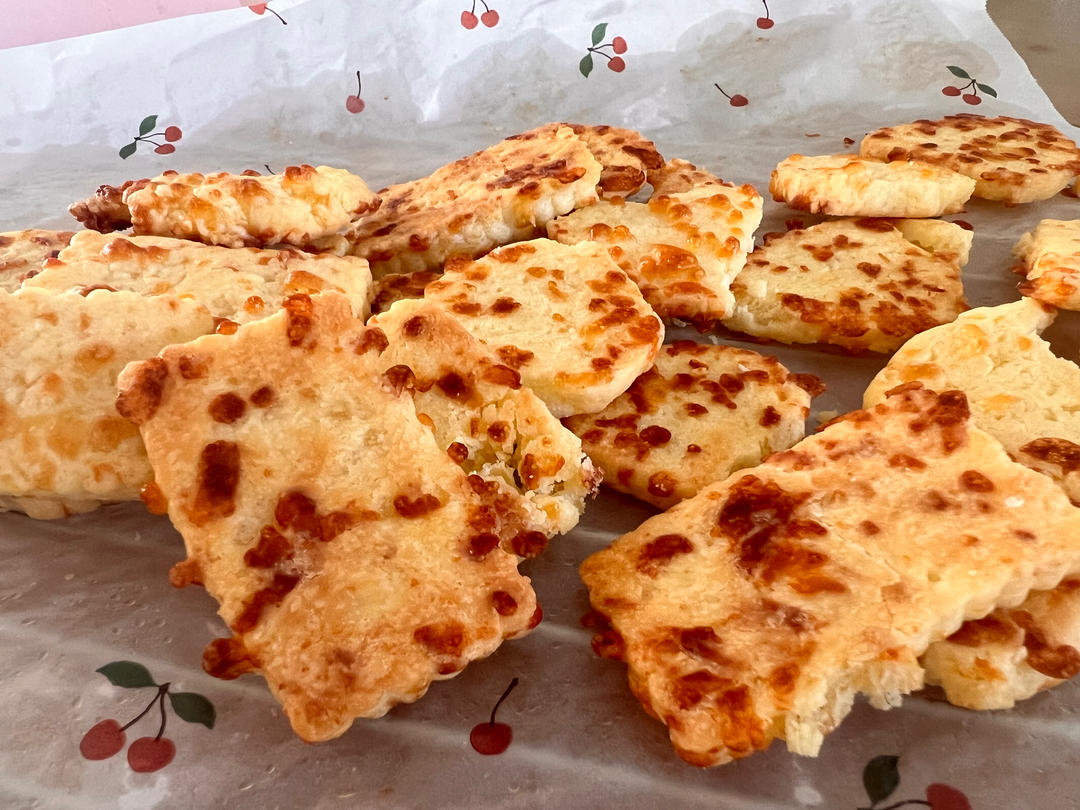 免打发❗️零失败❗️黄金芝士咸味饼干❗️