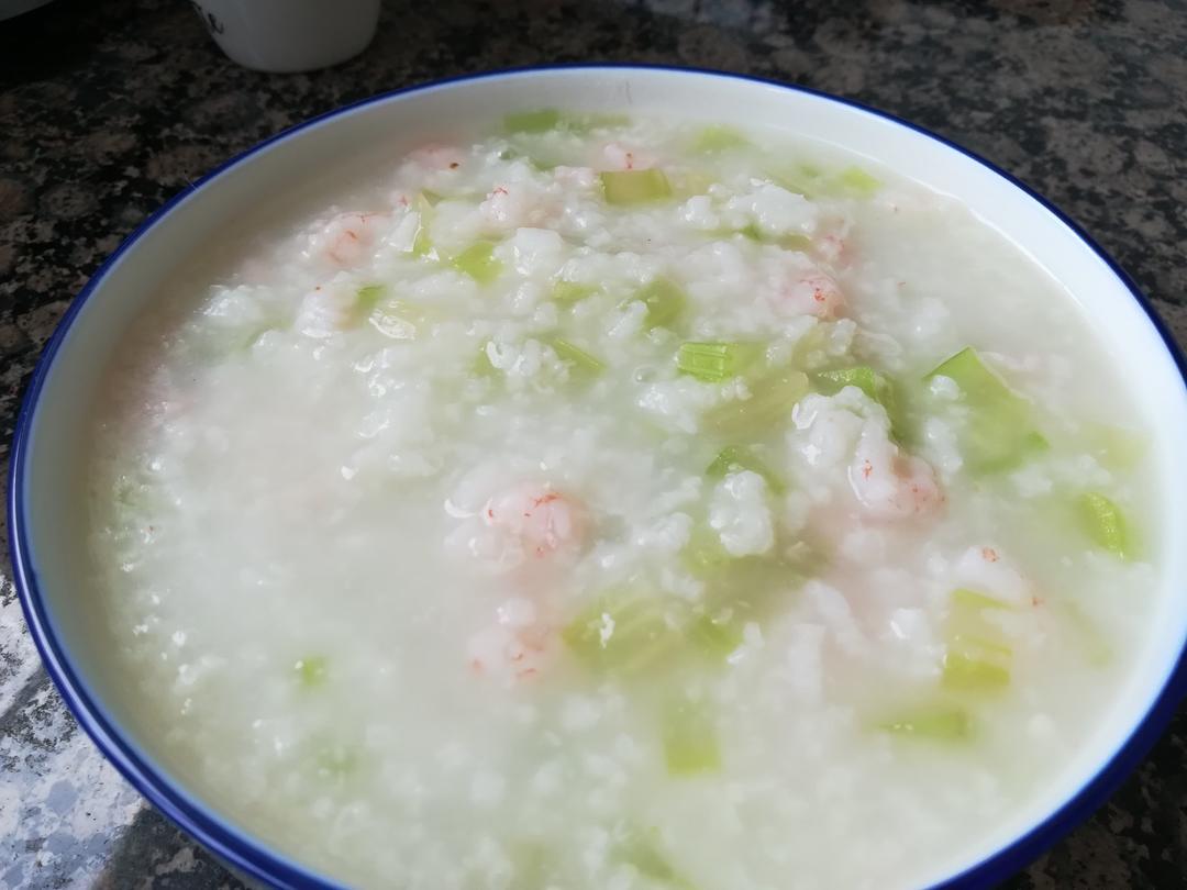 鲜虾香芹粥