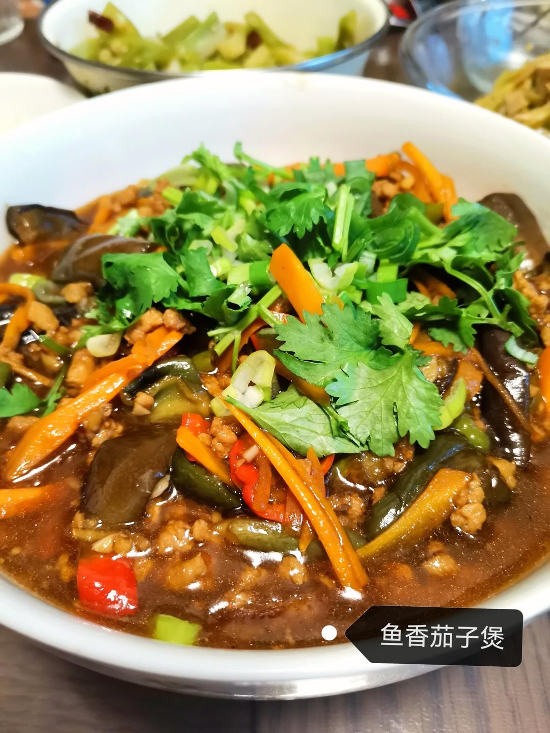 开胃下饭菜！巨简单的家常鱼香茄子煲