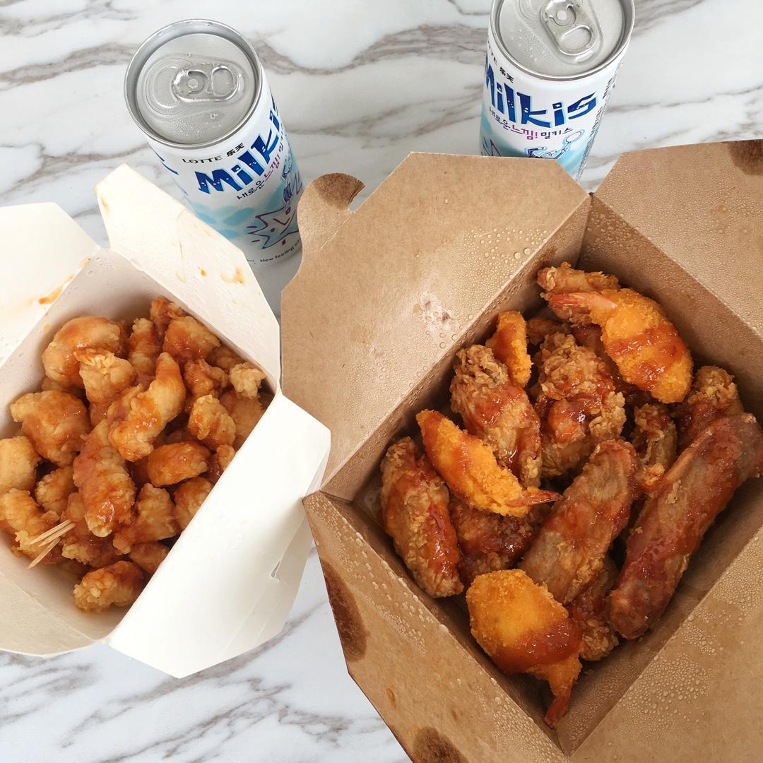 misslei仲未食做的啤酒和炸鸡