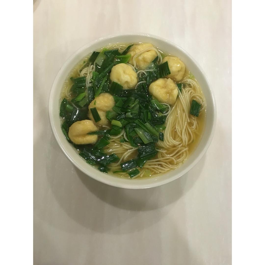 小葱麻油酱油面