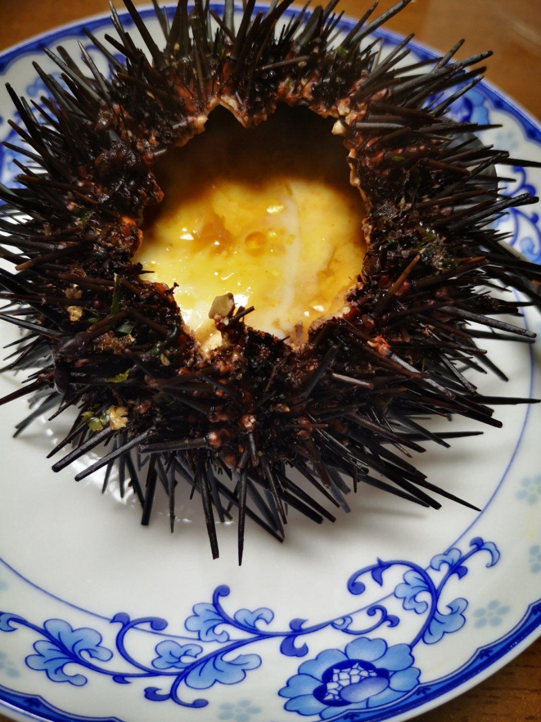 海胆壳蒸蛋哈哈哈