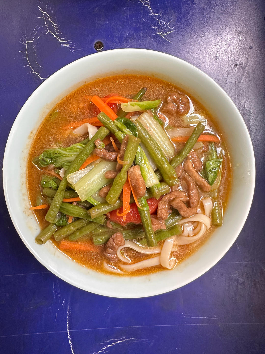 简单家常版肉丝汤面炝锅肉丝面
