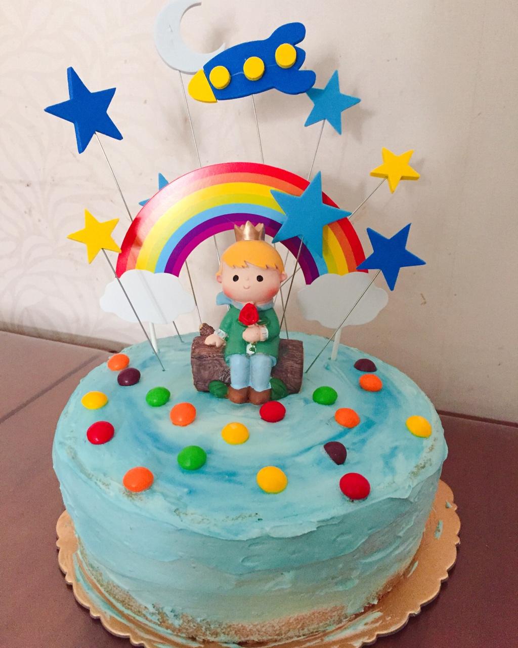 赵喇啦做的小王子主题生日蛋糕男宝宝生日蛋糕