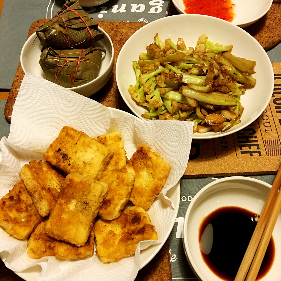 心字池做的和风酥炸豆腐排