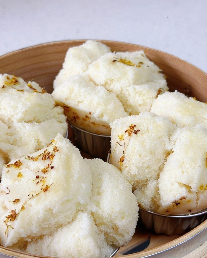 免发•桂花开花发糕『糕点系列』