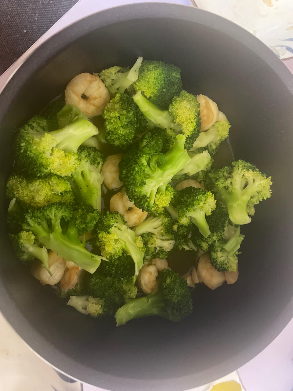 挑战100道家常菜｜半荤｜西兰花炒虾仁