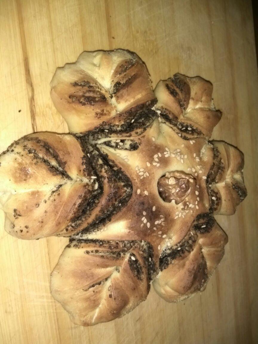【北鼎烤箱食谱】网红ins款圣诞雪花大面包