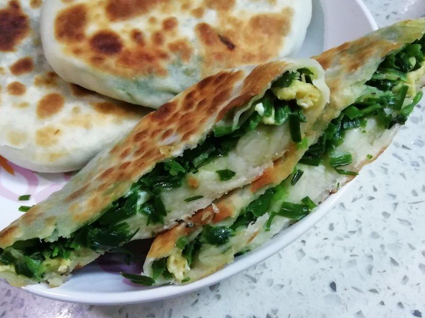 薄皮韭菜饼