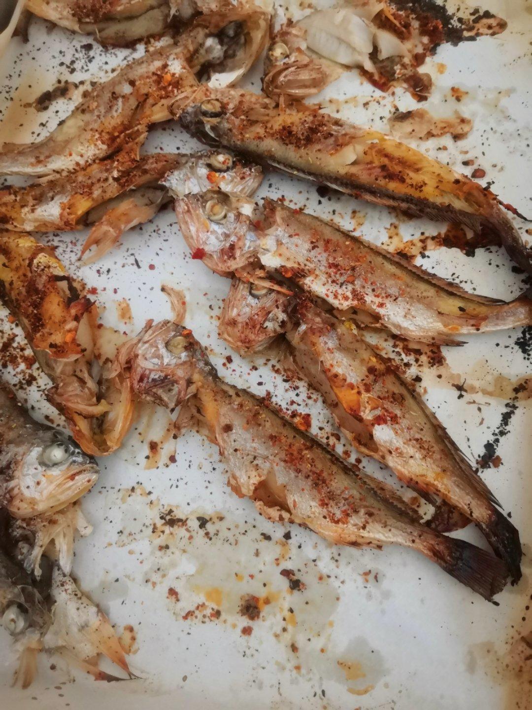 简单烤小黄花鱼