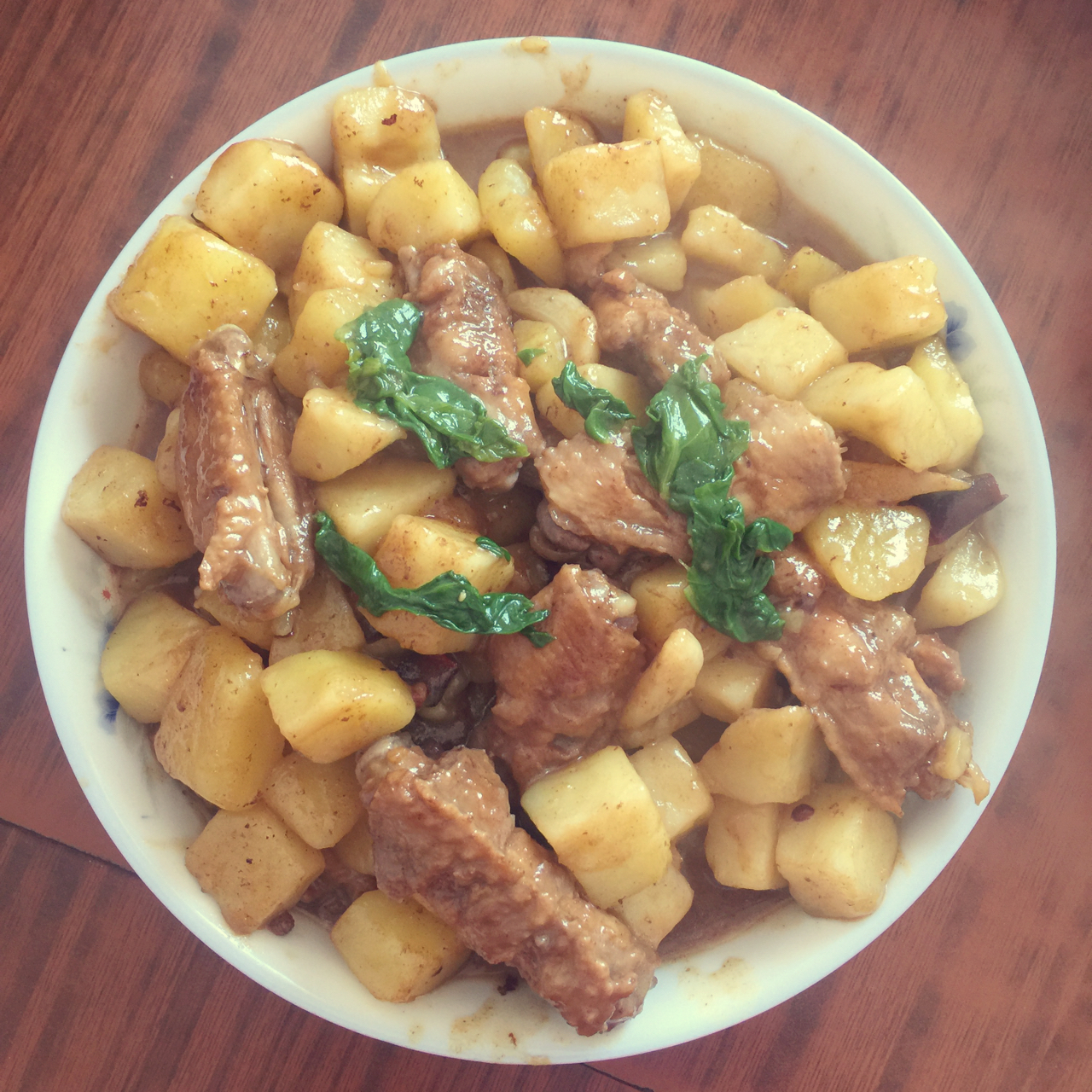 土豆炖鸡翅（快手零失败）