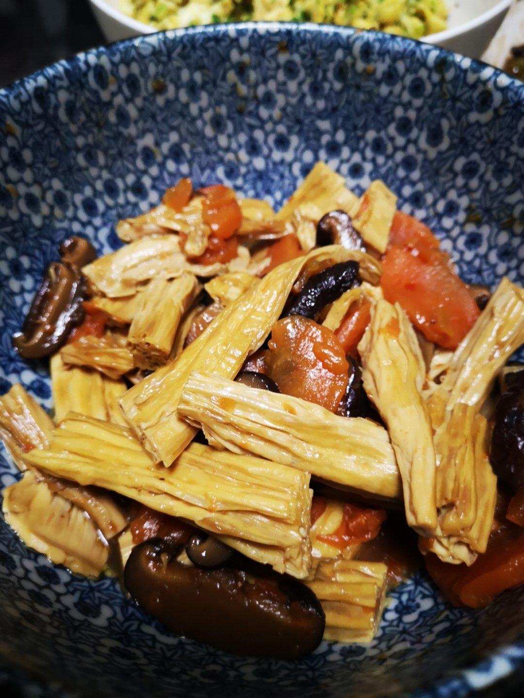 腐竹烧香菇