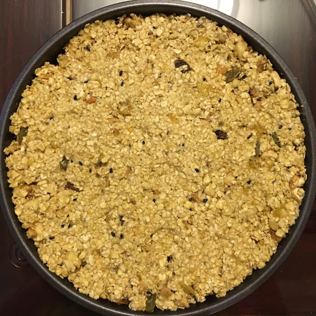 无糖无油香蕉坚果燕麦能量棒（减脂增肌健康小零食，健身减肥好伴侣）