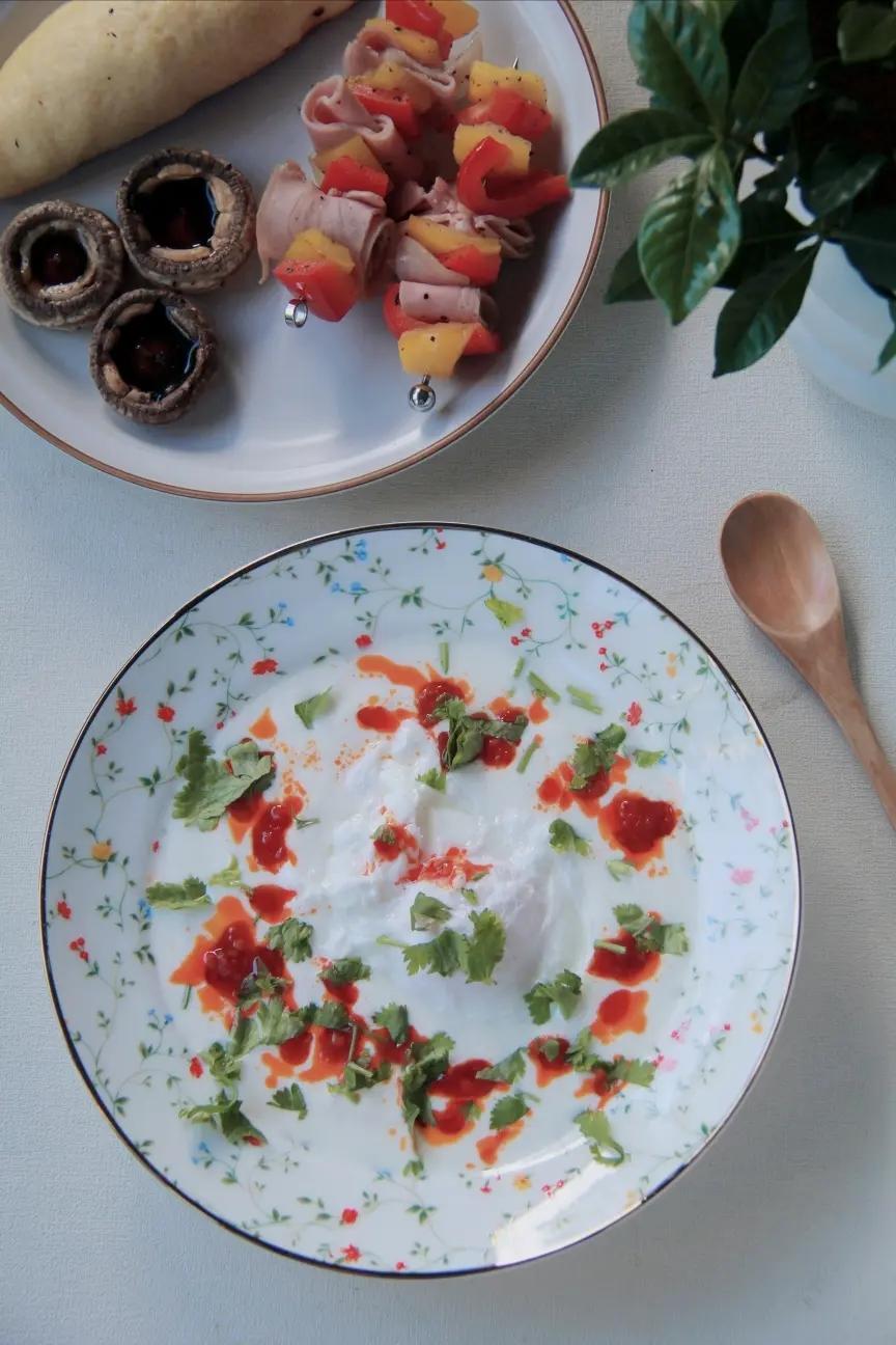 韩式火锅版 希腊酸奶水波蛋