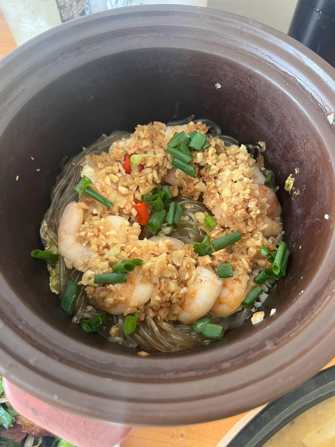 虾仁粉丝煲
