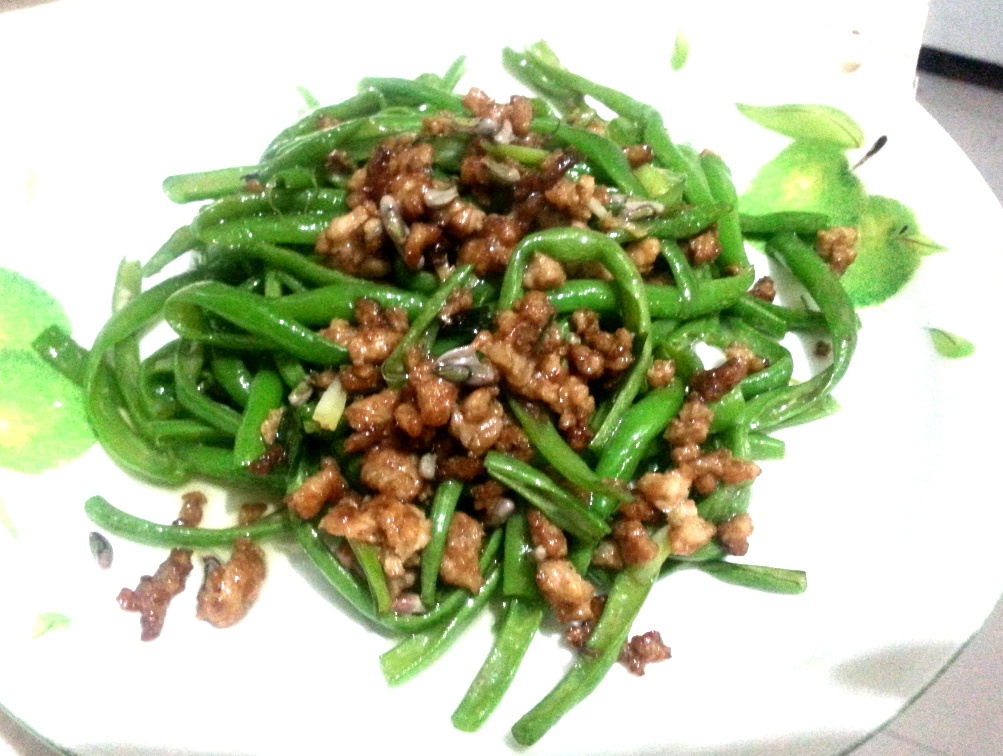 肉末手撕豆角