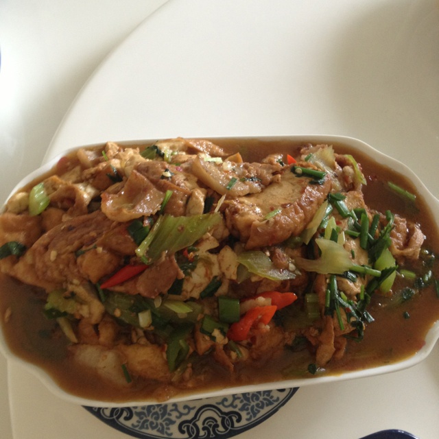 香辣豆腐肉片