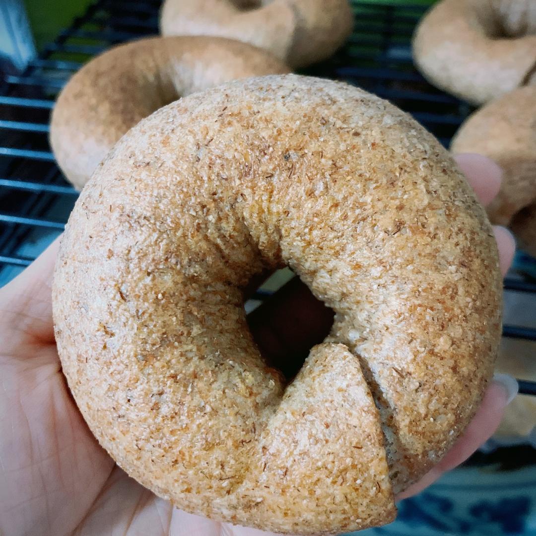 100%全麦肉松贝果无糖无油的做法