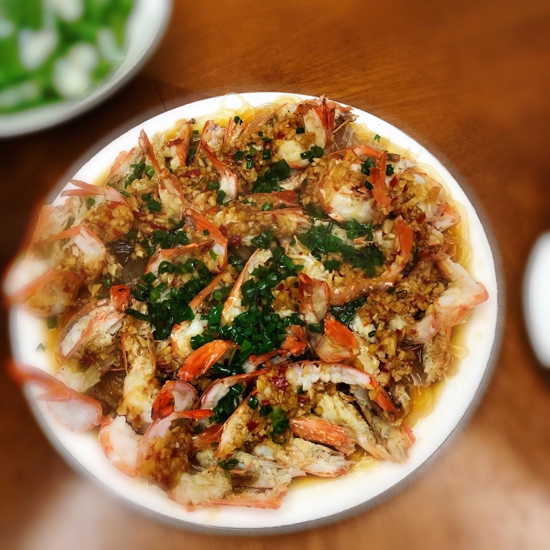 蒜蓉粉丝蒸虾￨鲜掉眉毛