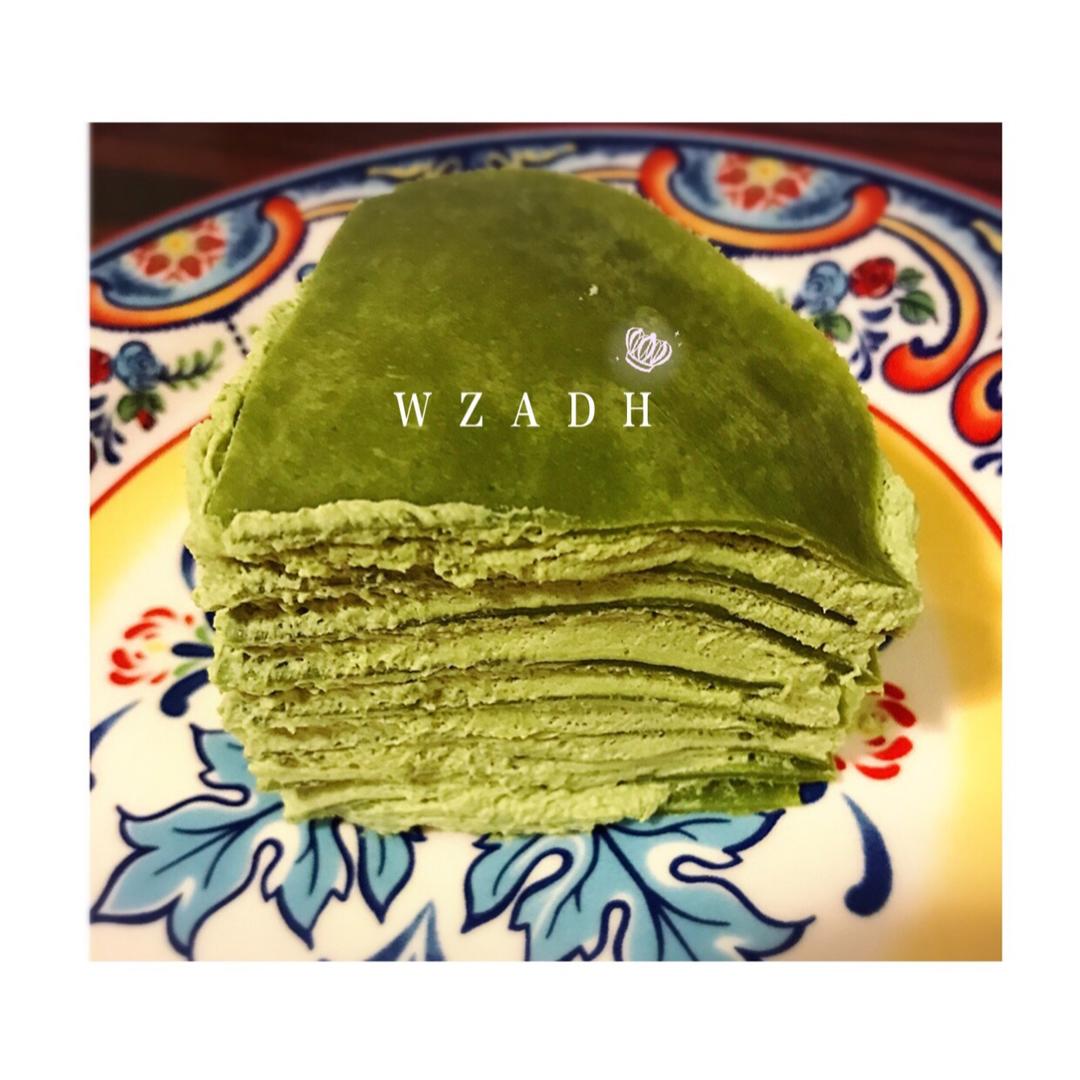 美味的煎蛋糕—抹茶千层蛋糕