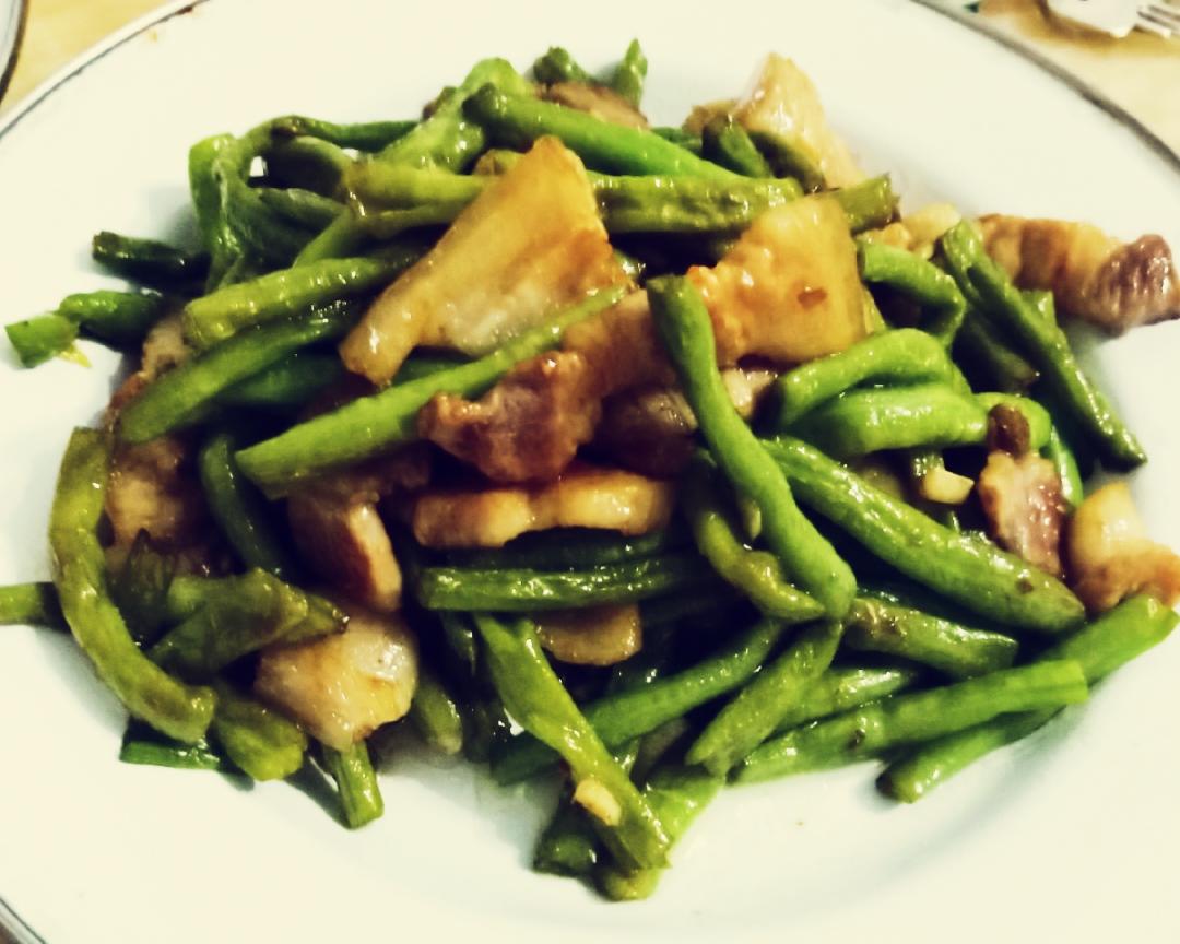 干煸豆角回锅肉