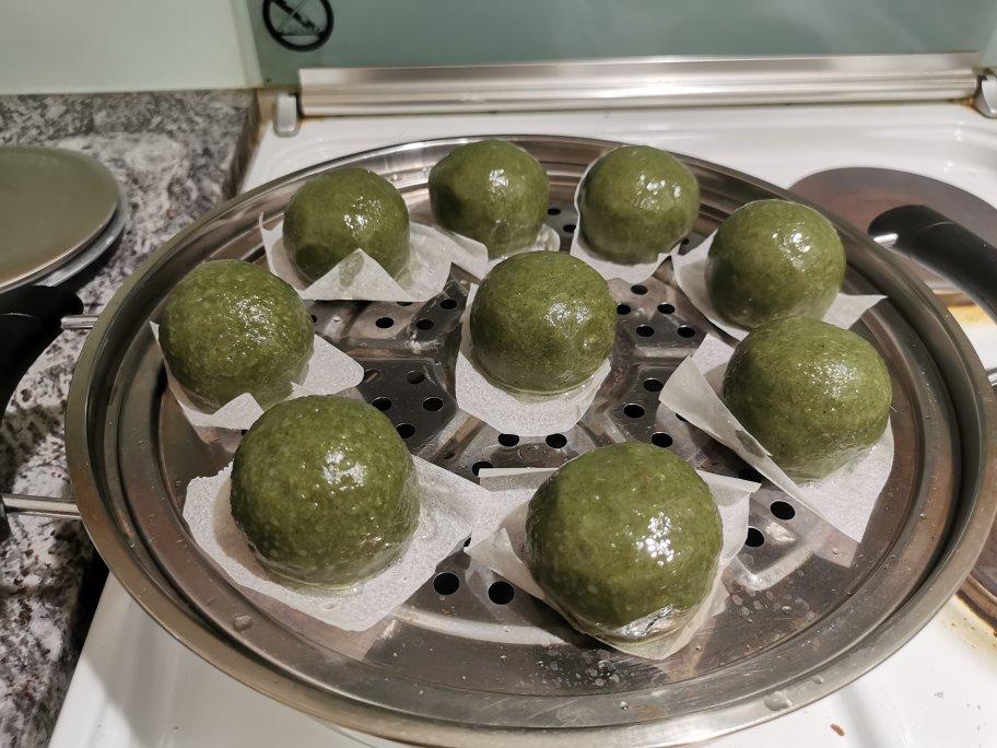 《Tinrry+》咸蛋黄肉松青团+红豆沙青团