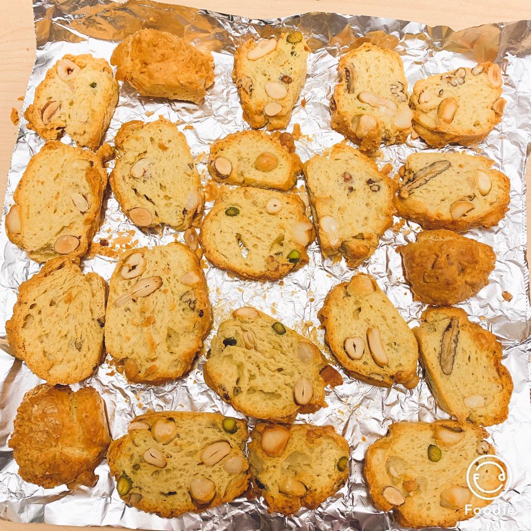 无油无糖减脂零食-biscotti意大利坚果饼干