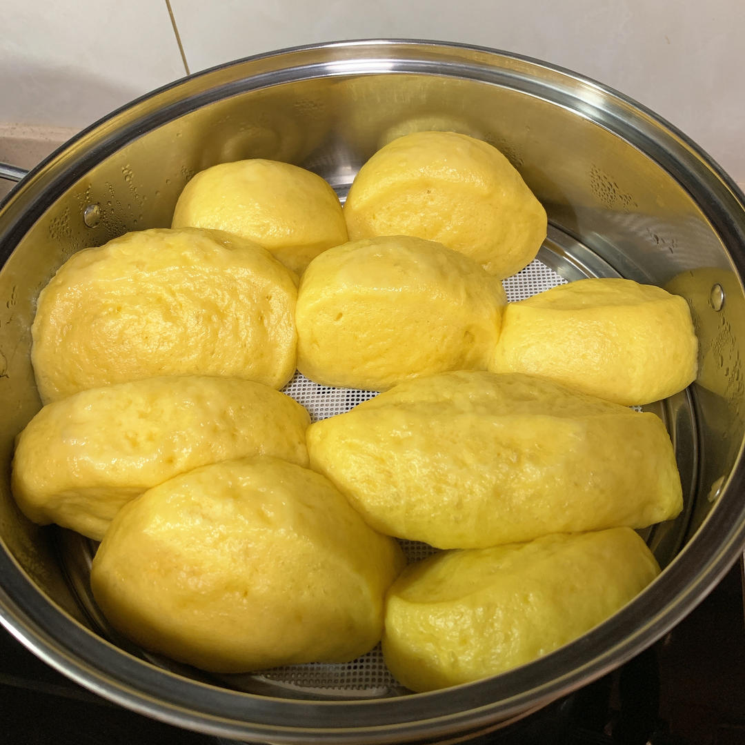 南瓜牛奶刀切馒头