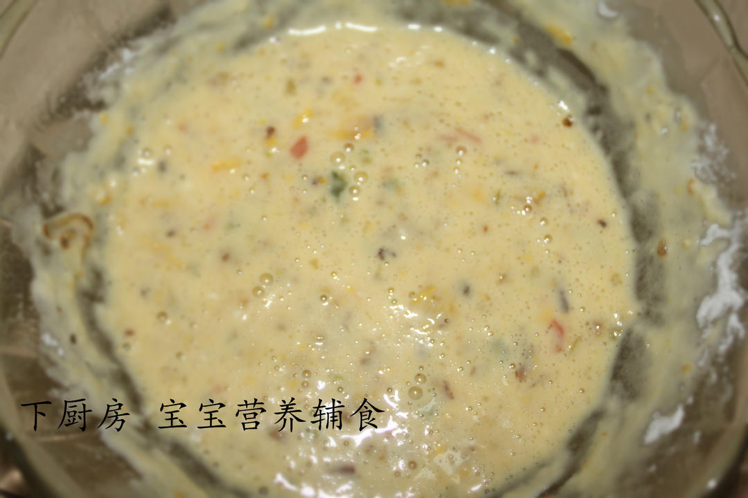 宝宝辅食【五彩蔬菜煎肉饼】12M+的做法 步骤6