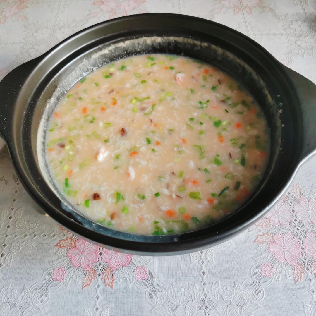 干贝虾粥