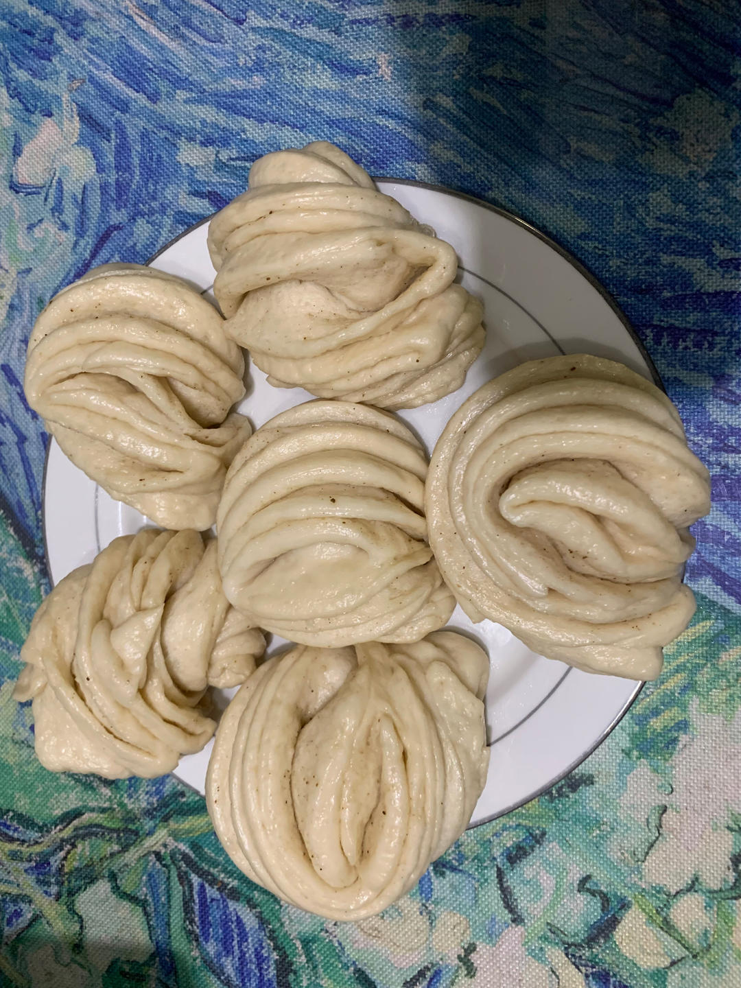 葱油花卷，一根筷子卷出漂亮的造型