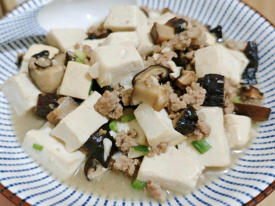 香菇肉末豆腐