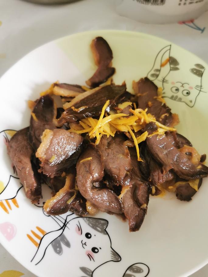 姜丝炒腊鹅肉