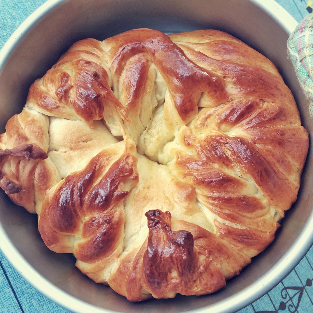 手撕千层花朵面包