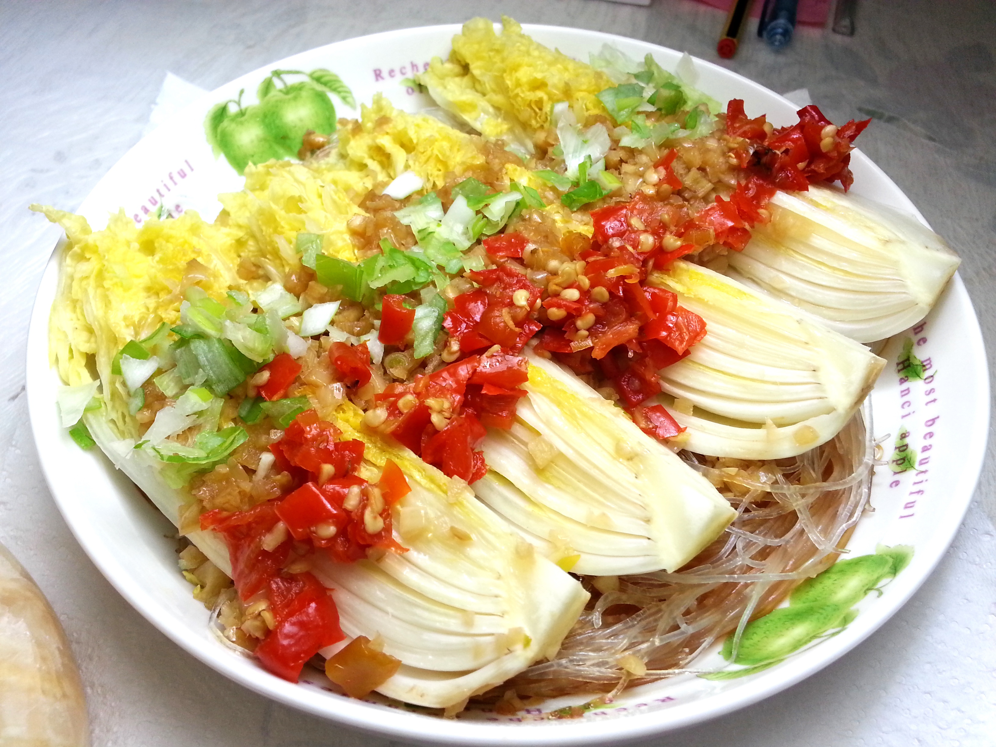 蒜蓉粉丝蒸娃娃菜