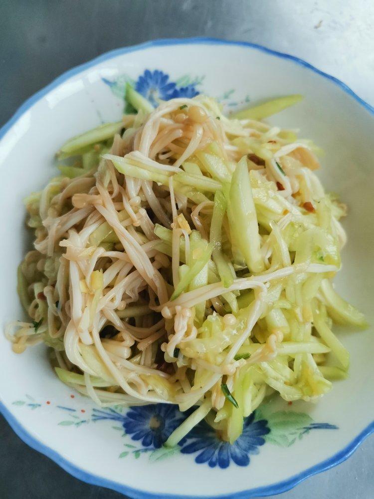 爽口金针菇拌黄瓜🥒