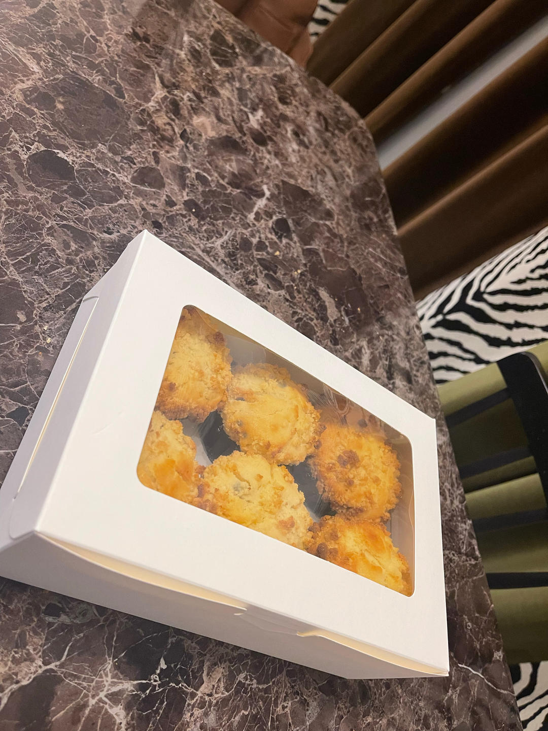 【萌萌大蘑菇头】酥粒蓝莓麦芬