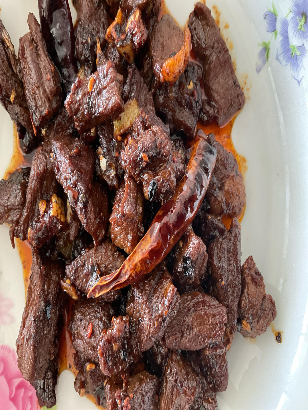 香辣孜然牛肉，我只吃自已做的，连炫三碗米饭