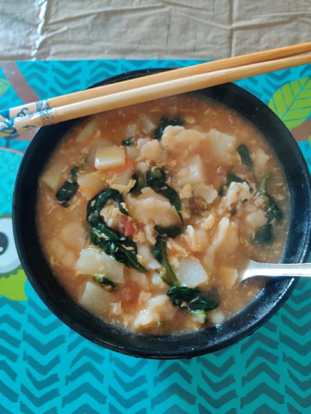 疙瘩汤～拌疙瘩手法视频