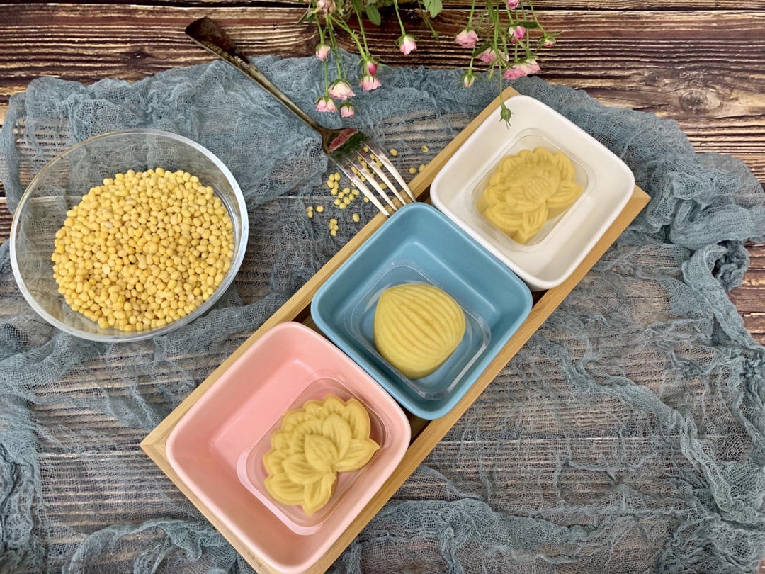 省时简易绿豆糕-免泡豆免过筛