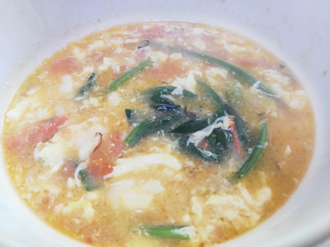 西红柿鸡蛋疙瘩汤