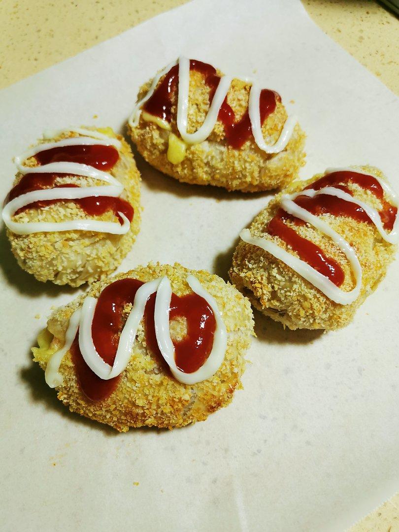 手抓饼第99种吃法｜肉松火腿面包｜早餐必备