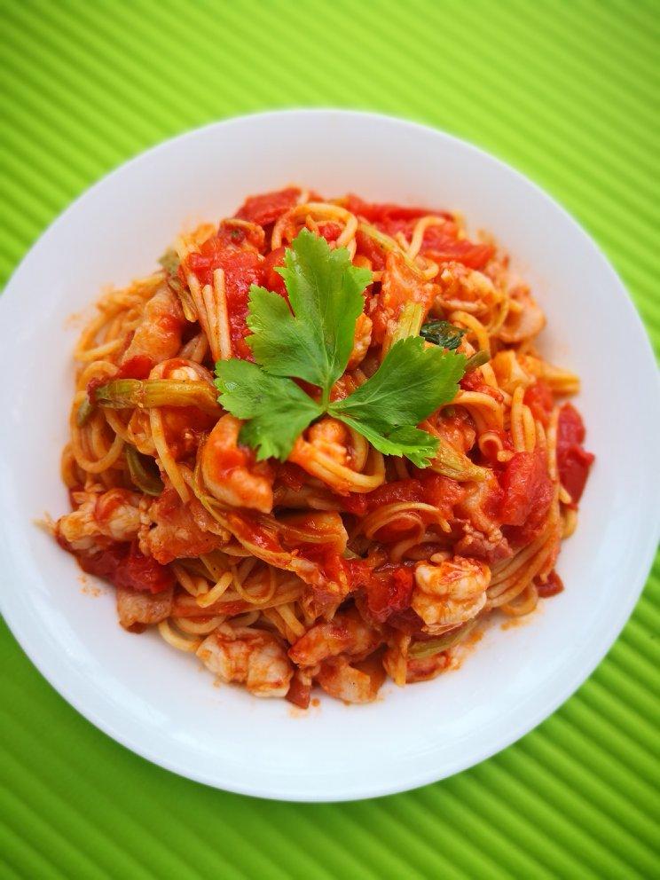 兵兵范做的芝士番茄意面