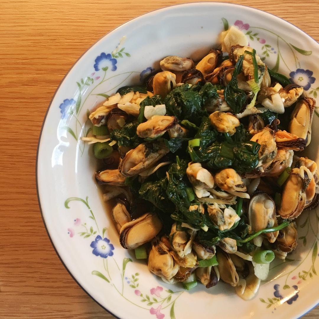 海虹拌菠菜