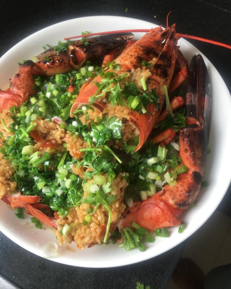 蒜蓉龙虾蒸粉丝