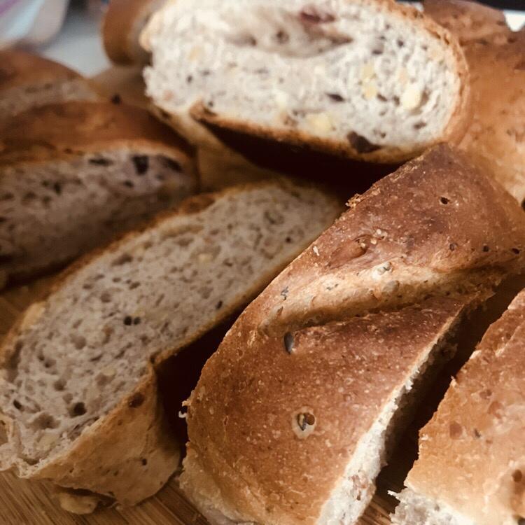 全麦核桃包～软欧包