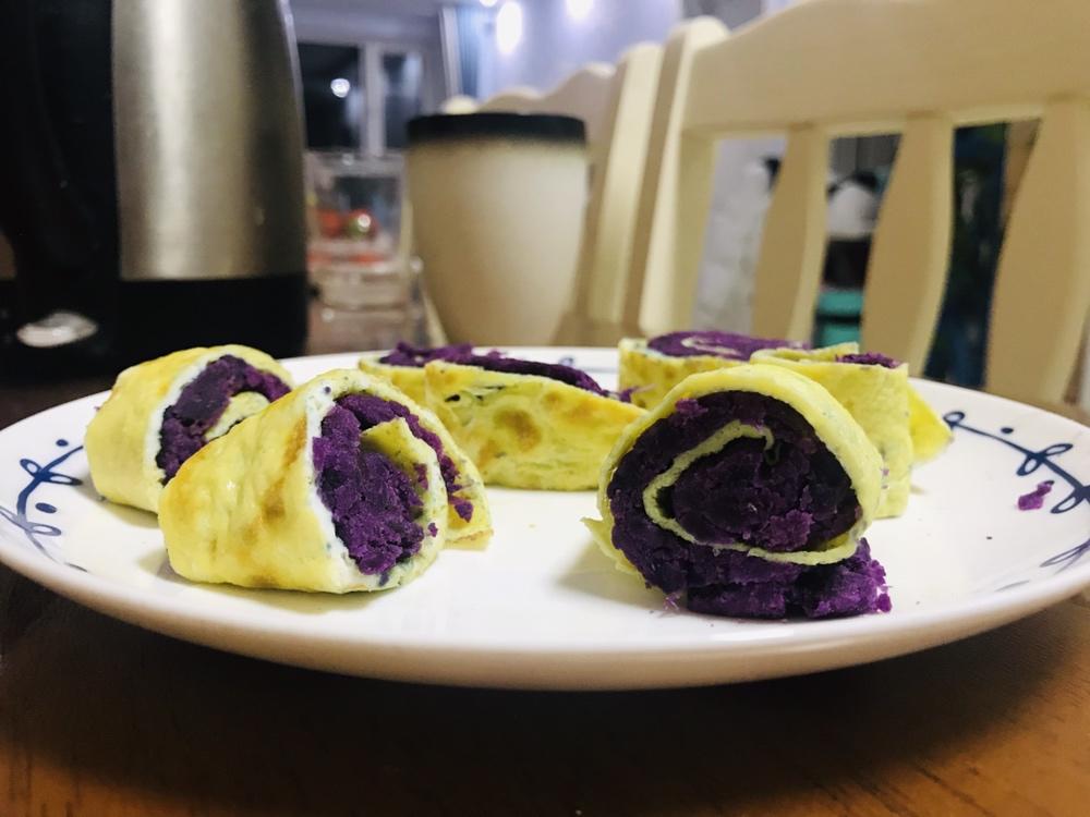 紫薯蛋卷  宝宝健康食谱