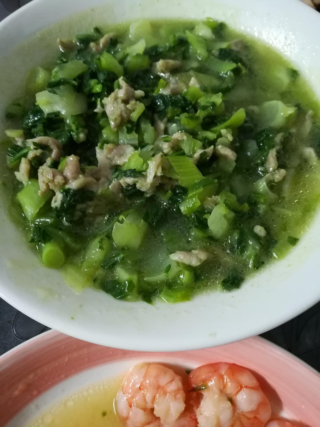 青菜炒肉丝